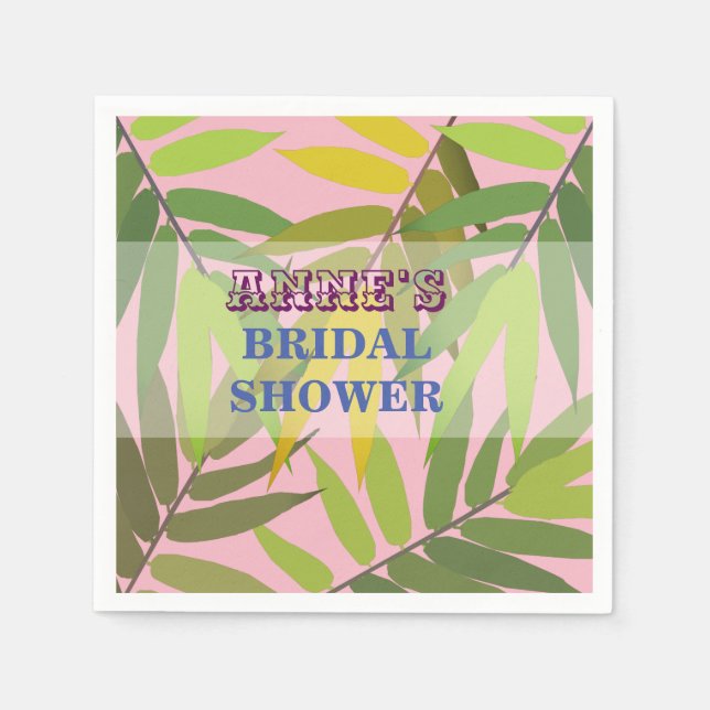 Elegant Foliage Napkin (Front)