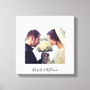 Elegant Foliage Personalised Canvas Print