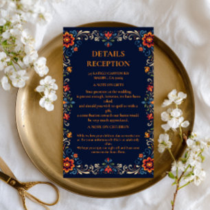 Elegant Folk Botanical Mexican Enclosure Card