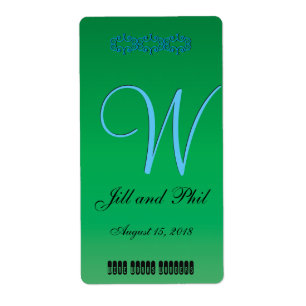Elegant Forest Green 3d Monogram
