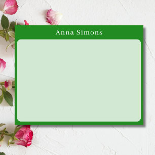 Elegant Forest Green Business Stationery Note Card