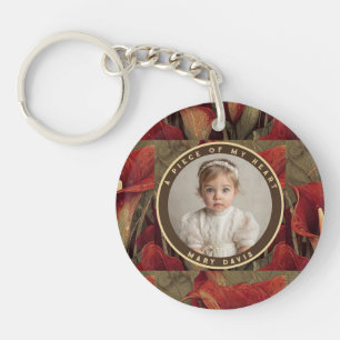 Elegant forever memory Custom Calla Lilies Key Ring