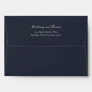 Elegant Formal Black Serif Envelope