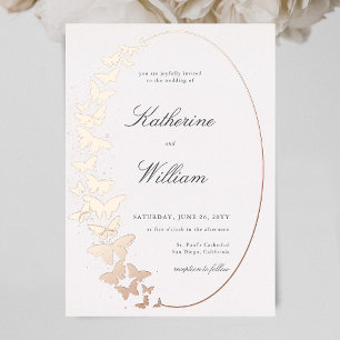 Elegant Formal Classic Butterfly Frame Rose Gold