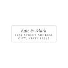 Elegant Formal Couple Names Wedding Return Address