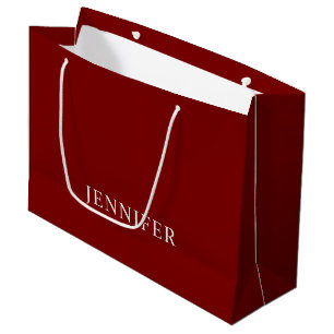 Elegant Formal Custom Name Large Gift Bag