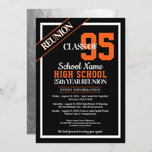 Elegant Formal High School Reunion Invitations