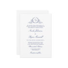 Elegant Formal Navy Monogram Wedding