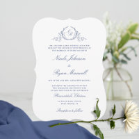 Elegant Formal Navy Monogram Wedding