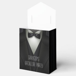 Elegant Formal Tuxedo Bachelor Party Favour Box