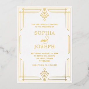Elegant Formal Wedding   White and Gold