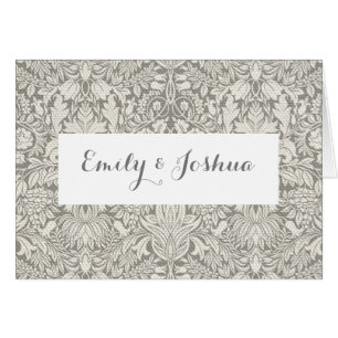 elegant formal white damask lace brocade