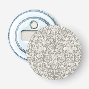 elegant formal white damask lace brocade bottle opener