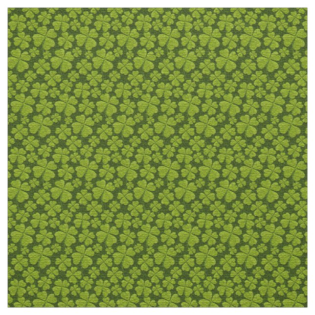 Elegant Four Leaf Clover Floral Fabric (Swatch)