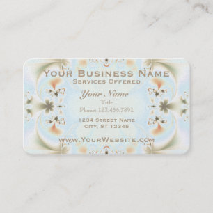 Elegant Fractal Art Business Card