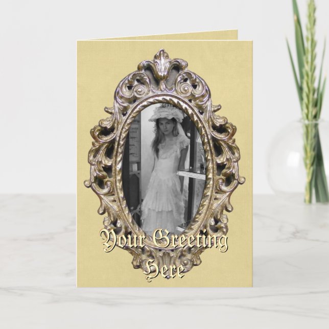 Elegant Frame Greeting Card (Front)