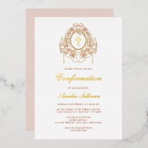 Elegant Frame Holy Cross Confirmation
