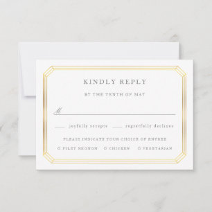 Elegant frame response card
