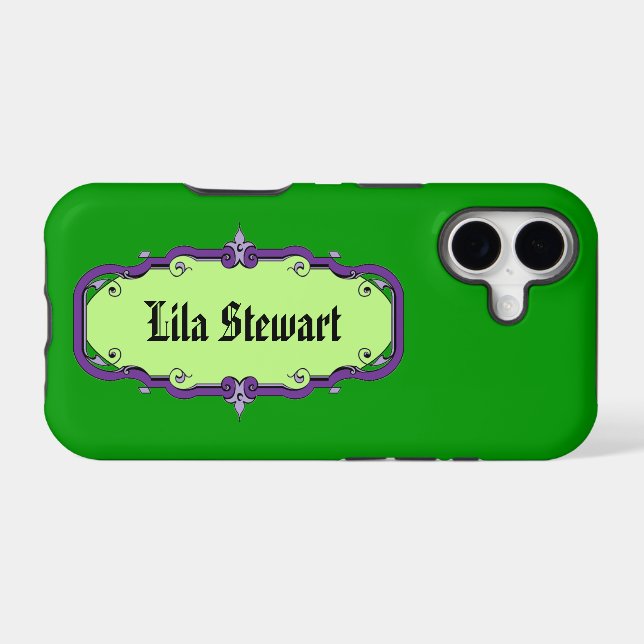 Elegant Framed Book Plate (Back Horizontal)