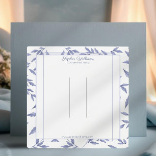 Elegant french blue toile hairpin display card