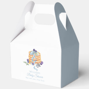 Elegant French Blueberry Pancake Baby Shower Favour Box