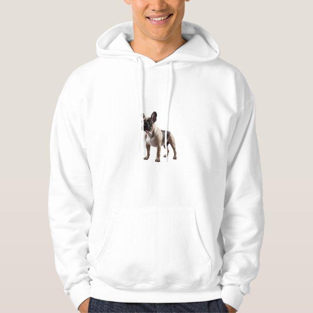 Elegant French Bulldog Hoodie (Front)