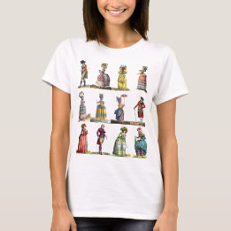 Elegant French Fashion Regency Marie Antoinette T-Shirt