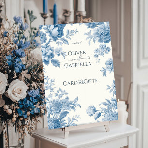 Elegant French toile Floral Wedding Cards&Gifts Poster