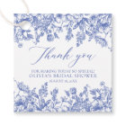 Elegant French Victorian Blue Floral Bridal Shower
