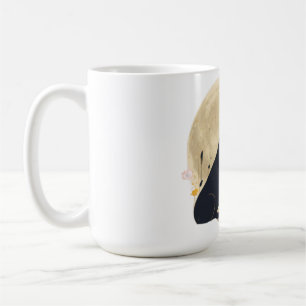 Elegant Frenchie Moonlight Garden Silhouette Coffee Mug