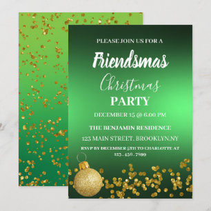  Elegant Friendsmas Christmas Party   Invitation