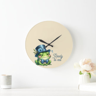 Elegant Frog Large Clock