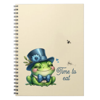 Elegant Frog- Time to eat Notebook