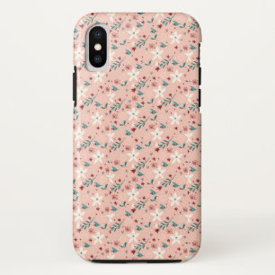 Elegant  froral  Pink iPhone XS Case