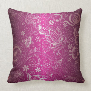Elegant Fuchsia  Pillow