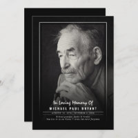 Elegant Funeral Ceremony Programs With Photo