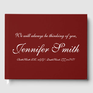 Elegant Funeral Guestbook