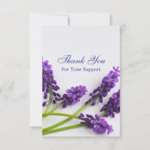 Elegant Funeral Memorial Thank You Card – In Lovin