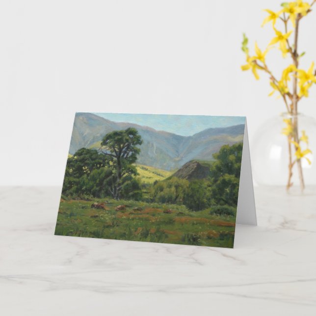 Elegant Funeral Service Memorial Card (Yellow Flower)