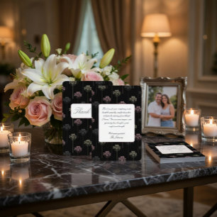 Elegant Funeral Thank You Card with Soft Flowers