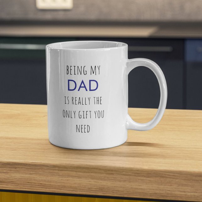 Elegant Funny Dad Fathers Day  Coffee Mug (Creator Uploaded)