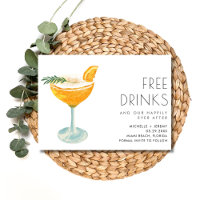 Elegant Funny Free Drinks Photo Wedding