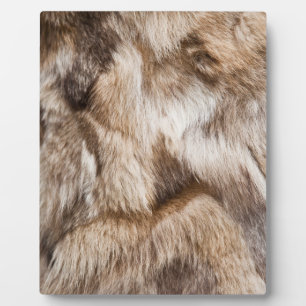 Elegant fur texture plaque