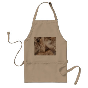 Elegant fur texture standard apron
