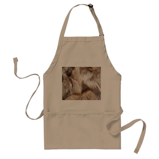 Elegant fur texture standard apron (Front)
