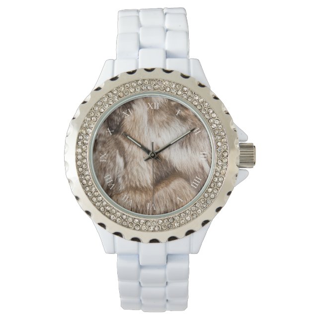 Elegant fur texture watch (Front)