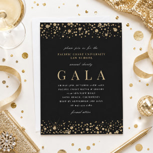 Elegant Gala Invitation Diamond Sparkle