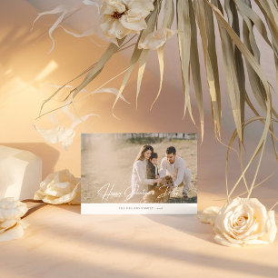 Elegant Galentine's Day Family Photo Holiday Card