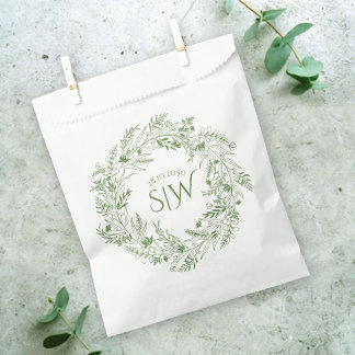 Elegant Garden-Inspired Wedding Favour Bag