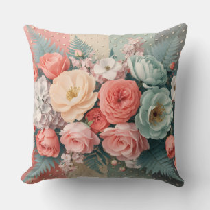 Elegant Garden Party Textiles Cushion